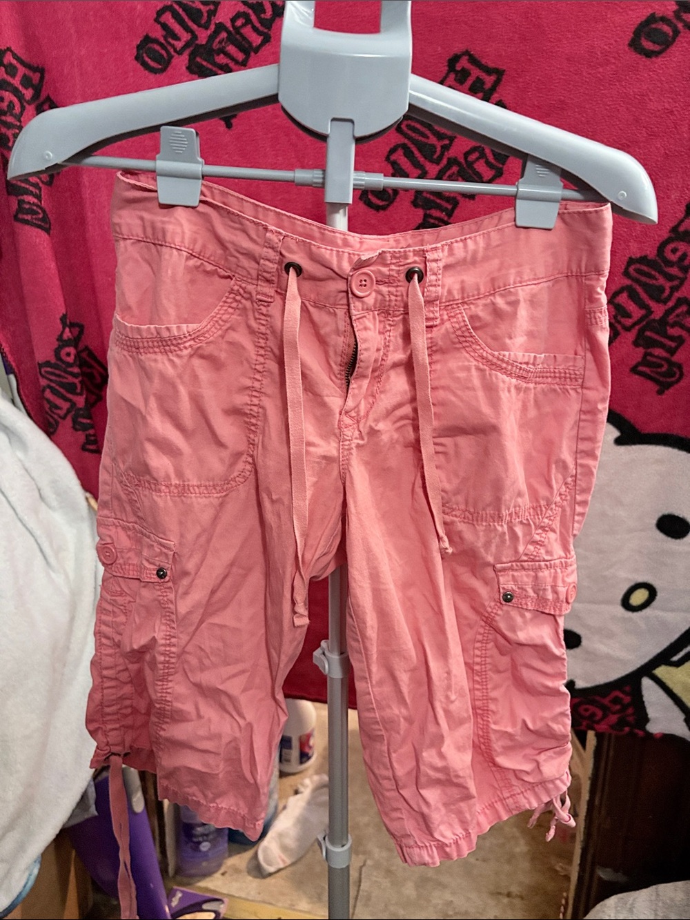 UNIONBAY Pink Cargo Capris